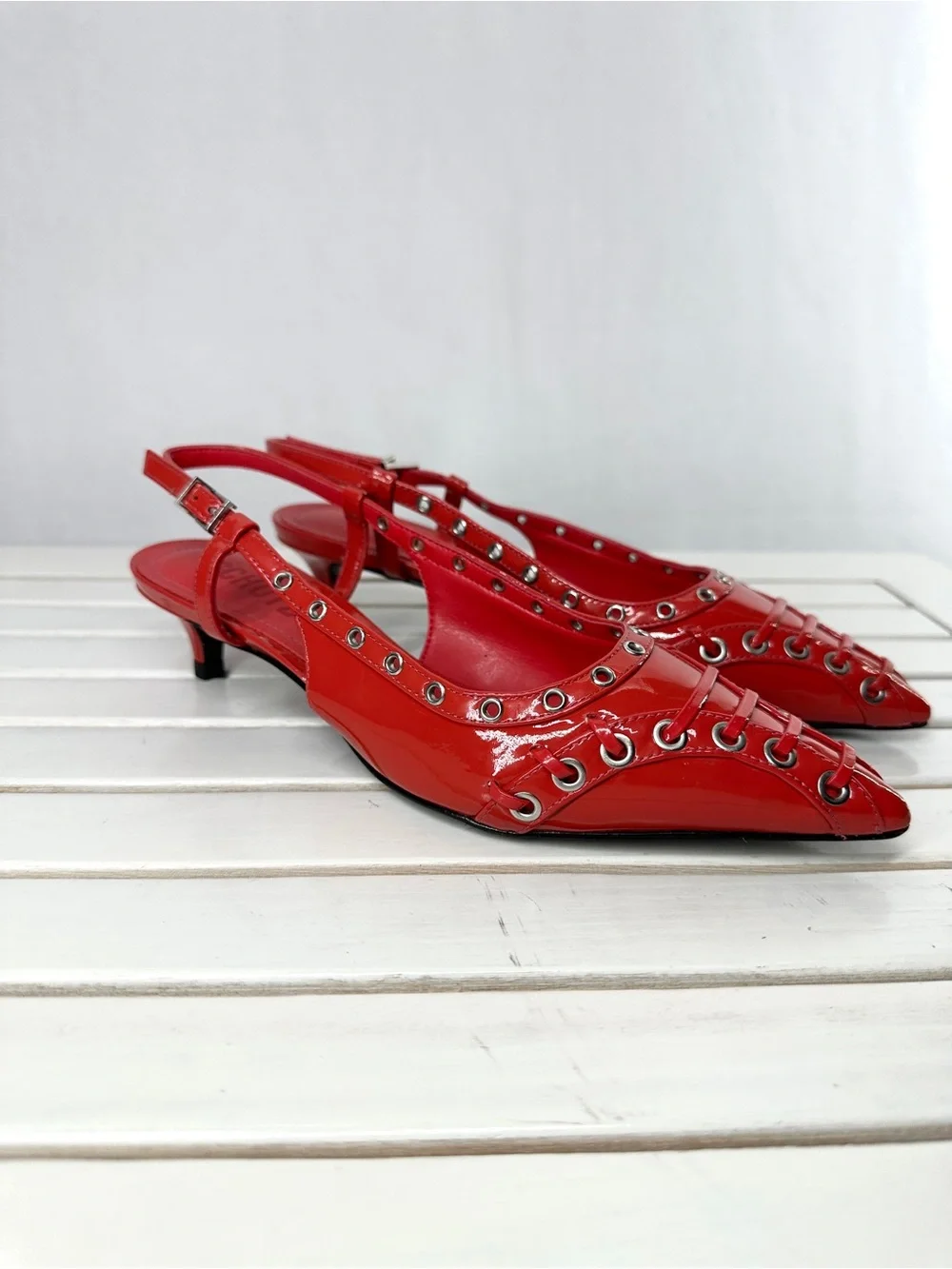 Schutz Ruth Patent Pump, Red - Picture 2 of 9